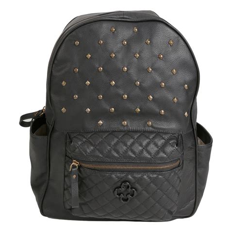 mochila de couro feminina preto